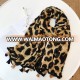 2018 New Design Leopard Dot Print Tassel High Quality Winter Warm  Viscose Shawl Scarf Print Foulards Hijab