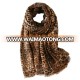 Wholesale 2018 hot sale muslim leopard hijab high quality cotton voile tassel female leopard scarf shawl