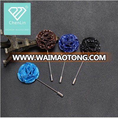 Mens Lapel Flower Handmade Boutonniere Pin for Suit