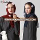 luxury plain color women muslim flower chiffon soft hijab scarf