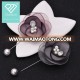 Handmade Mens Flower Lapel Pearl Pin Custom Wedding Accessories